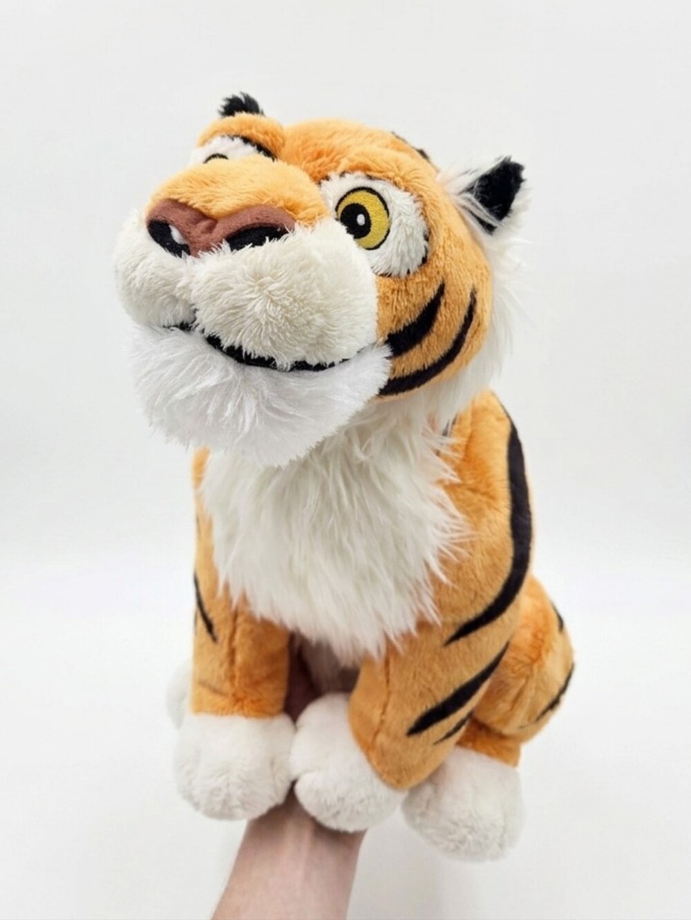 Disney Store Aladdin Rajah Jasmine's Tiger Plush Stuffed Animal Sitting 14"